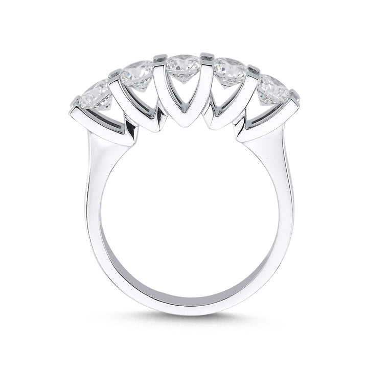 Novus Diamond 1.52 ct Orion Five-stone Lab-grown Diamond Ring 2 #color_silver