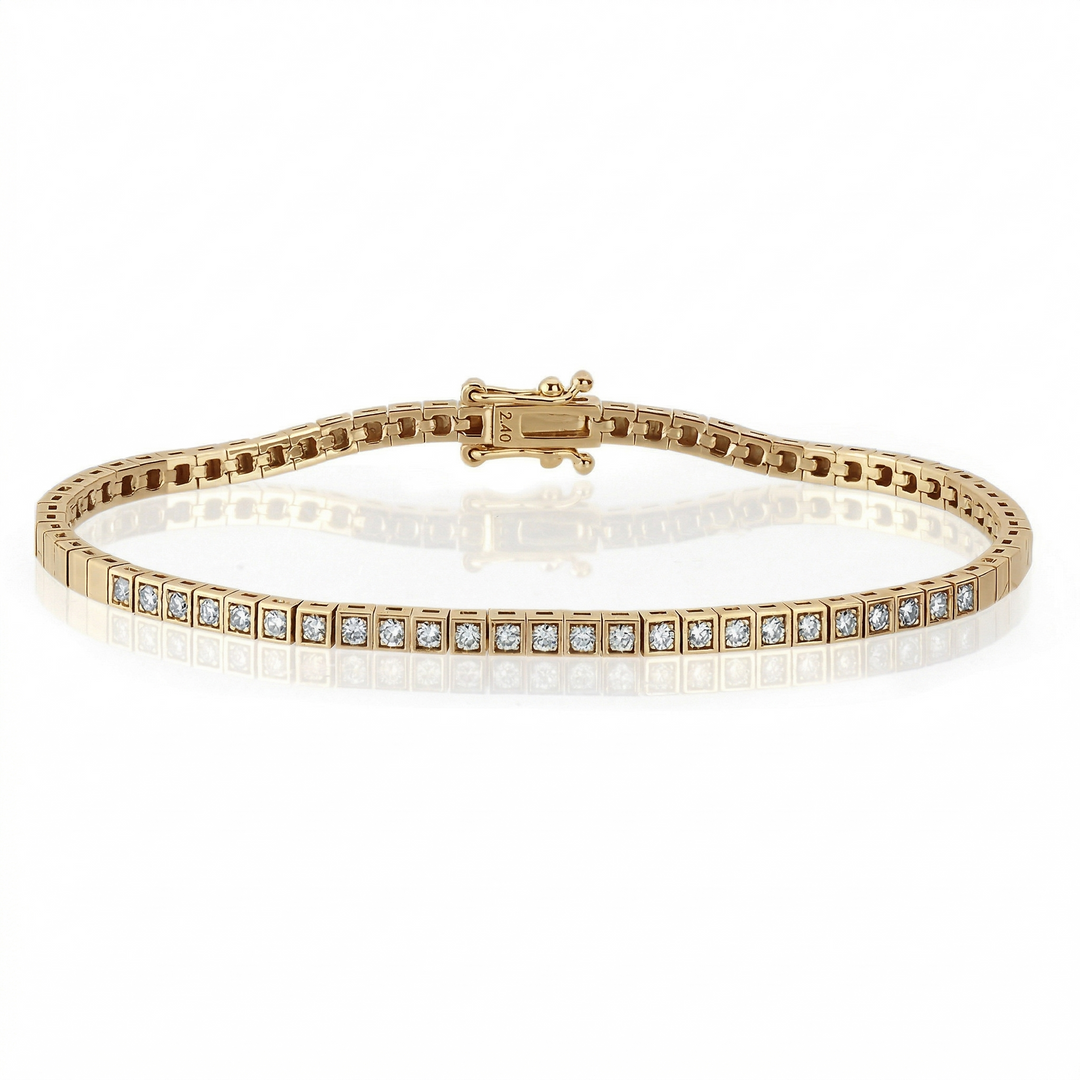 Novus Diamond 2.50 Ct.a Semi Aegian Lab-grown Diamond Bracelet in gold #color_gold