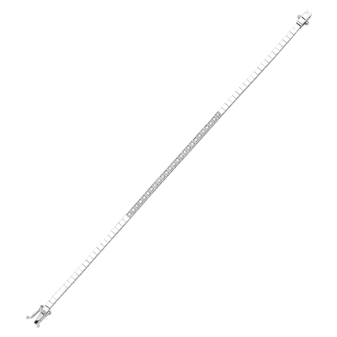 Novus Diamond 2.50 ct Semi Aegian Lab-grown Diamond Bracelet #color_white-gold