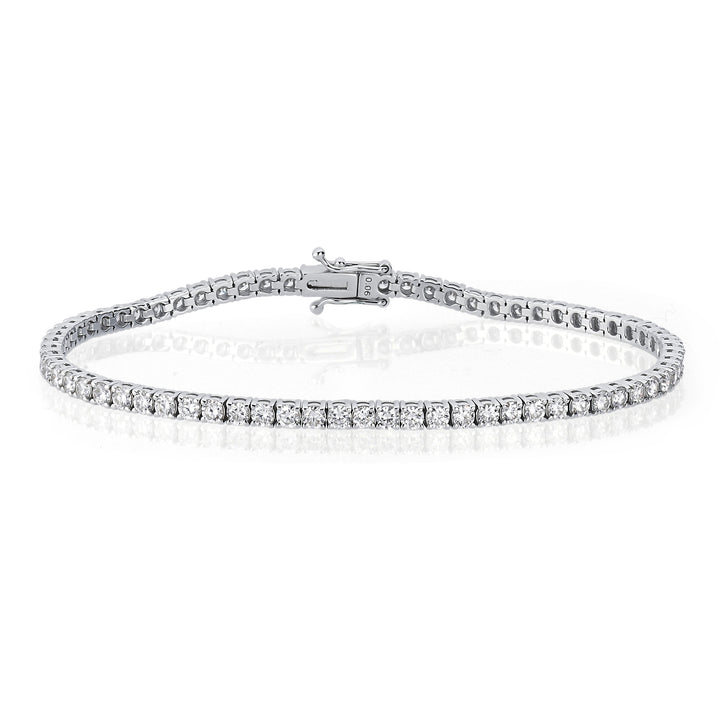 Novus Diamond 5.28 ct Venusia Lab-grown Diamond Tennis Bracelet #color_silver